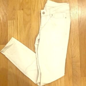 “Modern fit” white skinny jeans